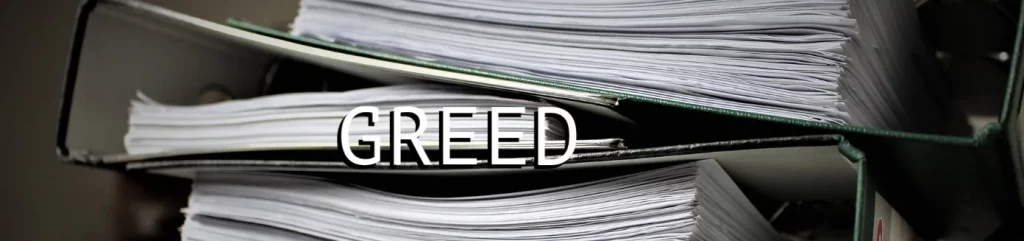 The Satanic Curses – Greed.